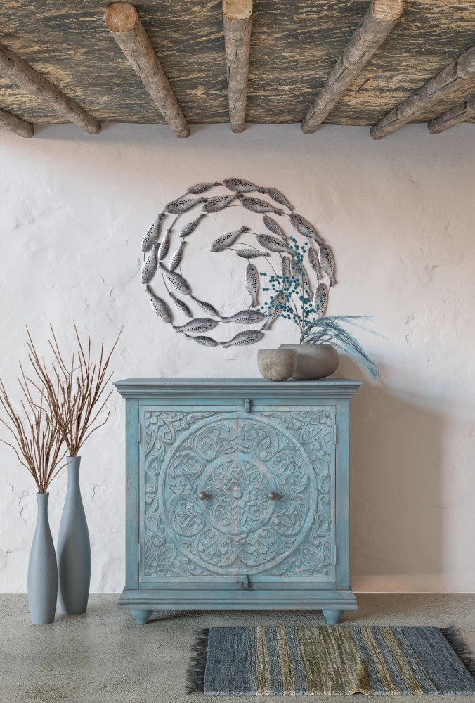 Vazo LEI, qeramike, ngjyrë gri matte, 14x14x60 cm