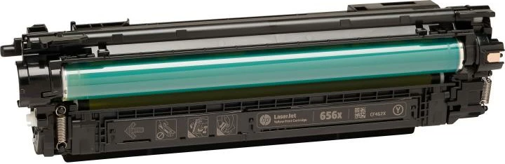 Toner, HP, 656X CF462X, rendiment i lartë 9,750–23,700 faqe, për Color LaserJet Enterprise M652/M653, e verdhë