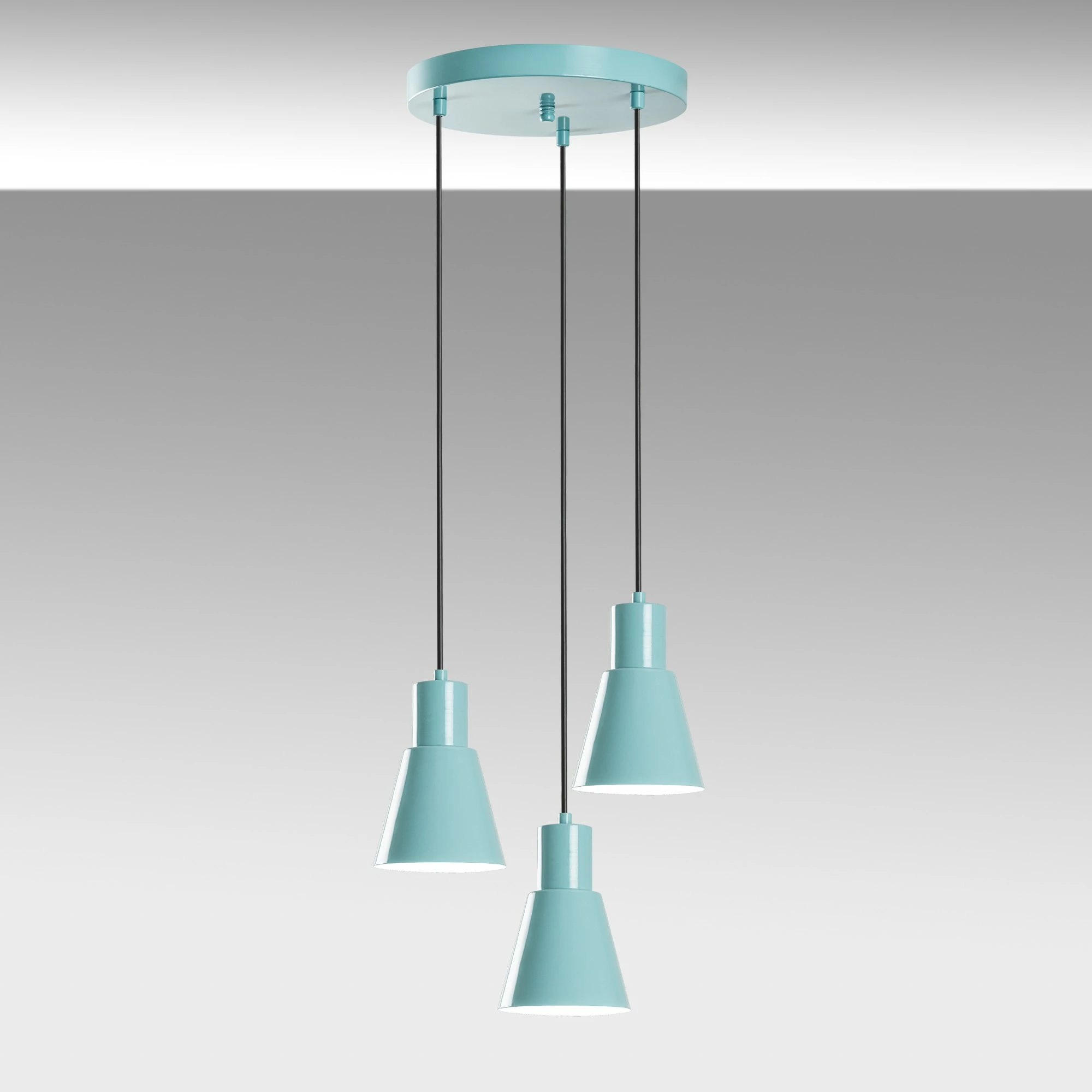 Llambë tavani Opviq, Konikkem - 6357 - 3, ngjyrë turquoise