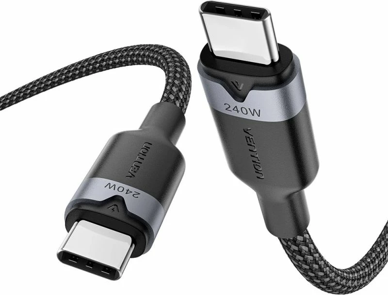 Kabëll USB-C në USB-C Vention, i zi