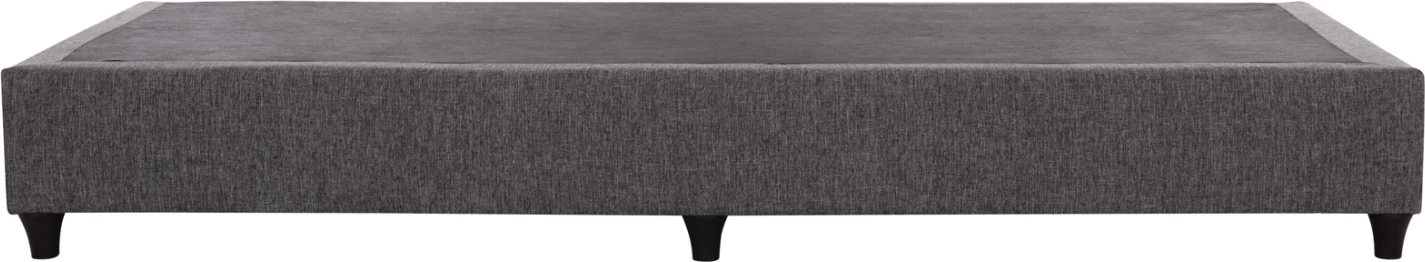 Shtrat njësh SIGGY, stof gri, pa hapësirë magazinimi, për dyshek 90x200cm