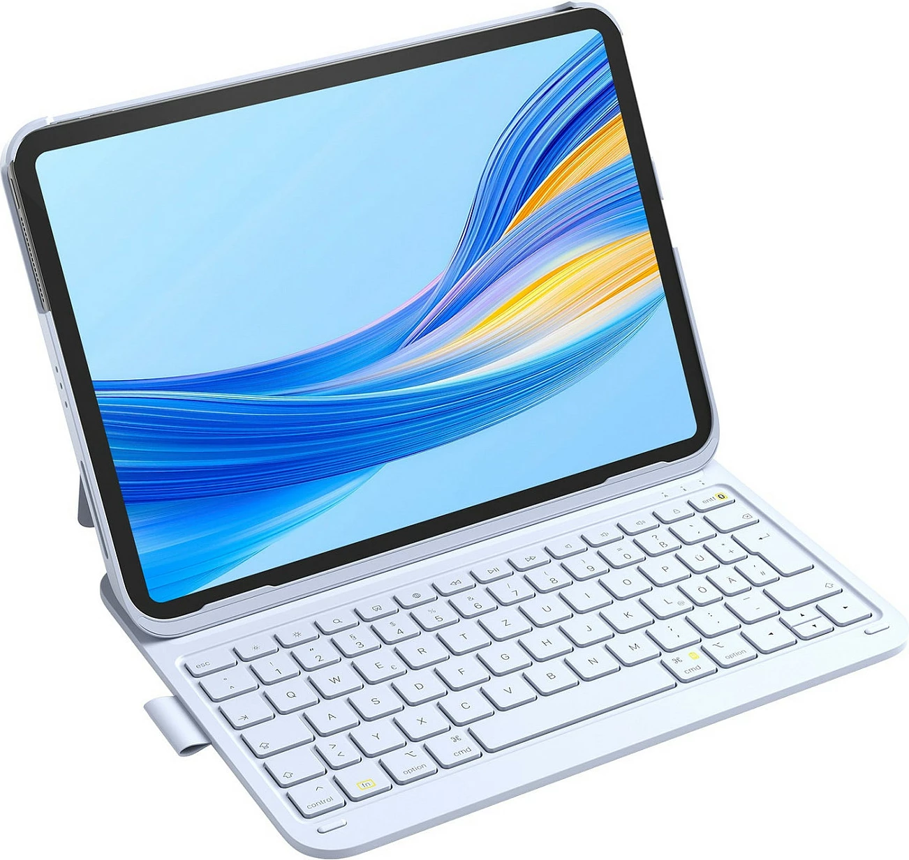 Tastierë Bluetooth Inateck për iPad 11", QWERTZ, folio me stand, blu