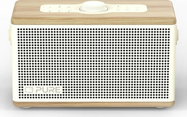 Altoparlant Bluetooth portativ PURE Classic Aura, 40W, bateri 5000mAh, USB-C, IPX2, me dritë ambienti, bardhë/lis