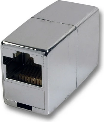 Adapter modular RJ45 UTP EFB Elektronik, femër-femër, metalik