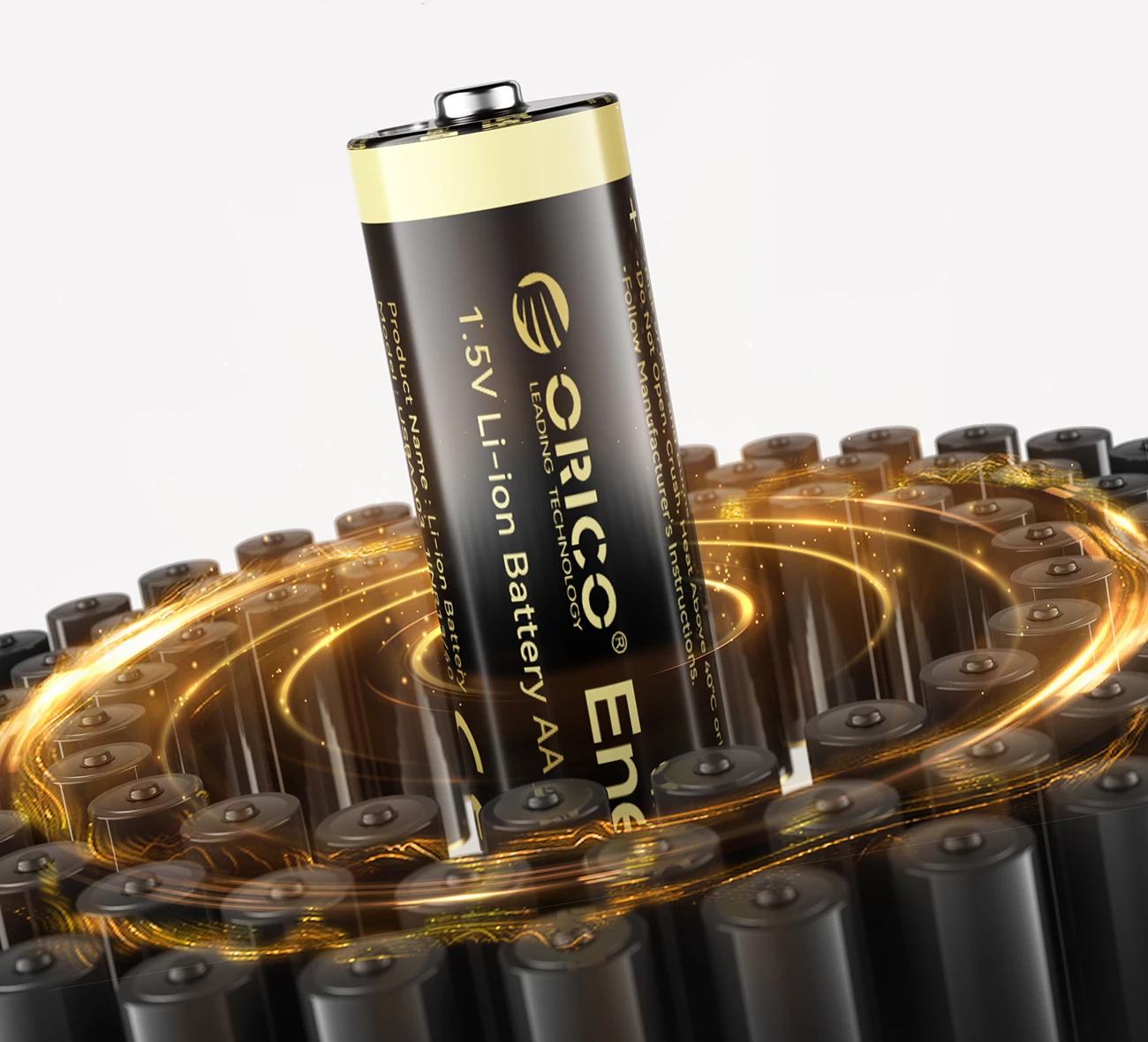 Bateri AA rikarikueshme Orico Ener-G EG5C 1.5V 2100mWh USB-C, 2 copë (me kabllo karikimi)