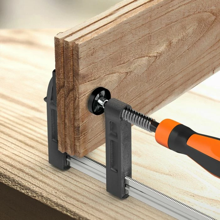 Set kllampa F VonHaus 3500187, 13 copë (5x150mm, 4x300mm, 4x600mm), portokalli/zi