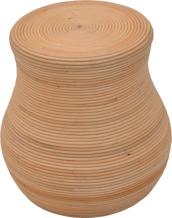 Karrige për bar Bulaten Inart prej rattani, ngjyrë natyrale, D45x45cm