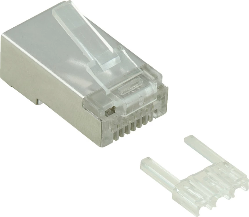 Konektor RJ45 VALUE 21.99.3063, Cat6, paketë 10 copë, i bardhë
