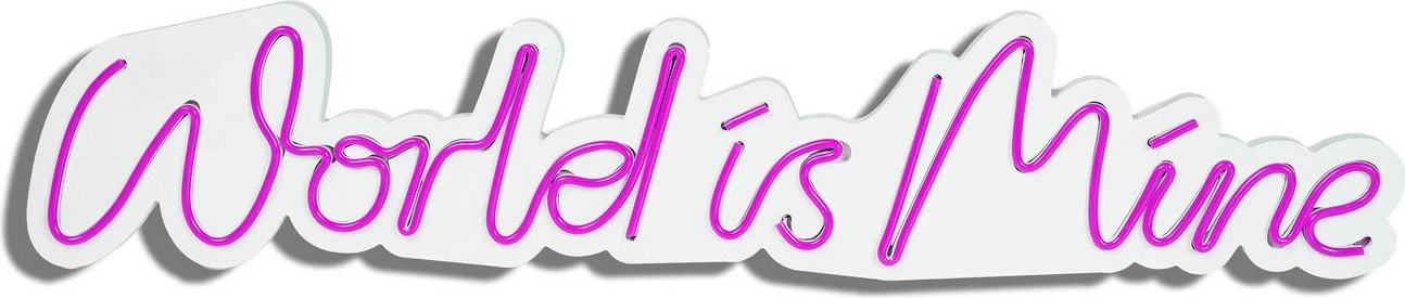 Dekor dritash LED plastike, World is Mine, rozë