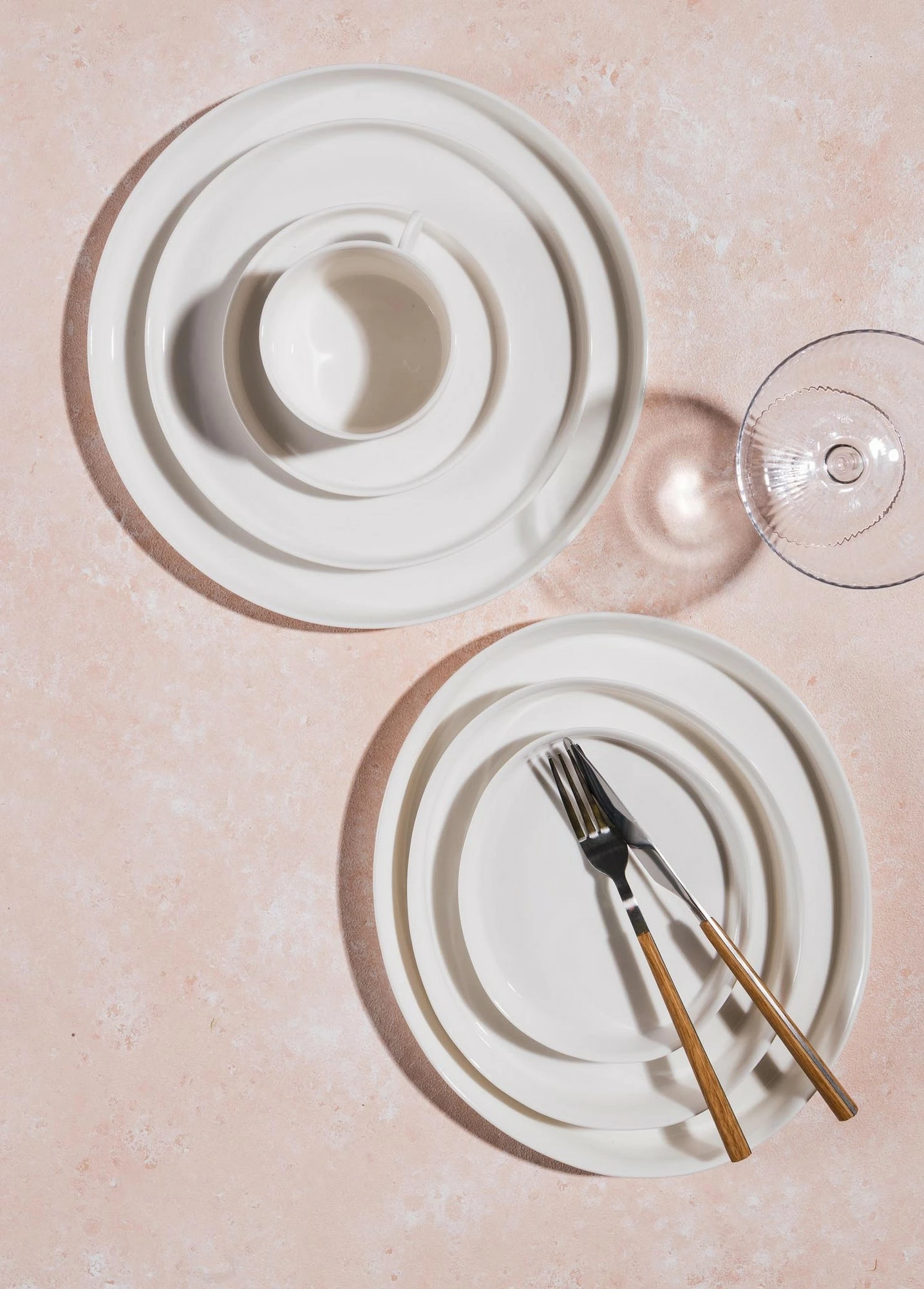 Pjatë shërbimi porcelani, e bardhë, Hermia, CTT0008, 23x27x2cm