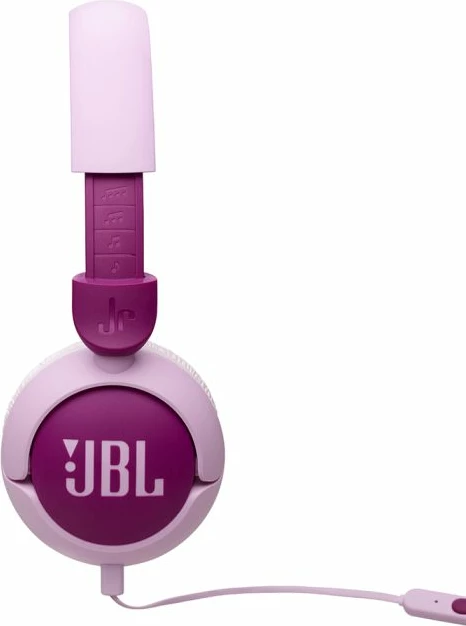 Kufje me kabllo për fëmijë JBL Junior 320, me mikrofon, 3.5 mm, limit volumit 85 dB, të palosshme, vjollcë
