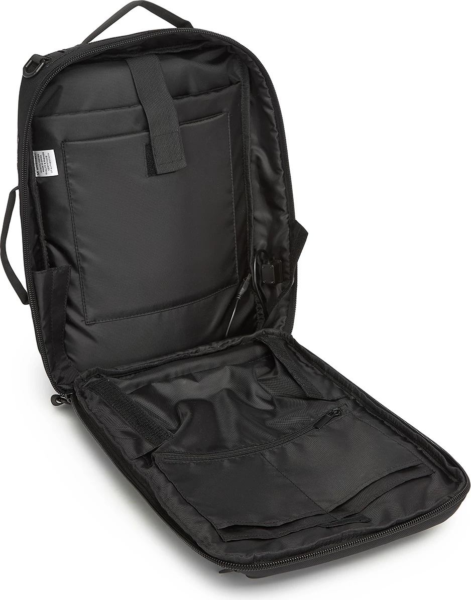 Çantë shpine/laptopi Wozinsky Premium 15.6 inç, me port USB, e zezë