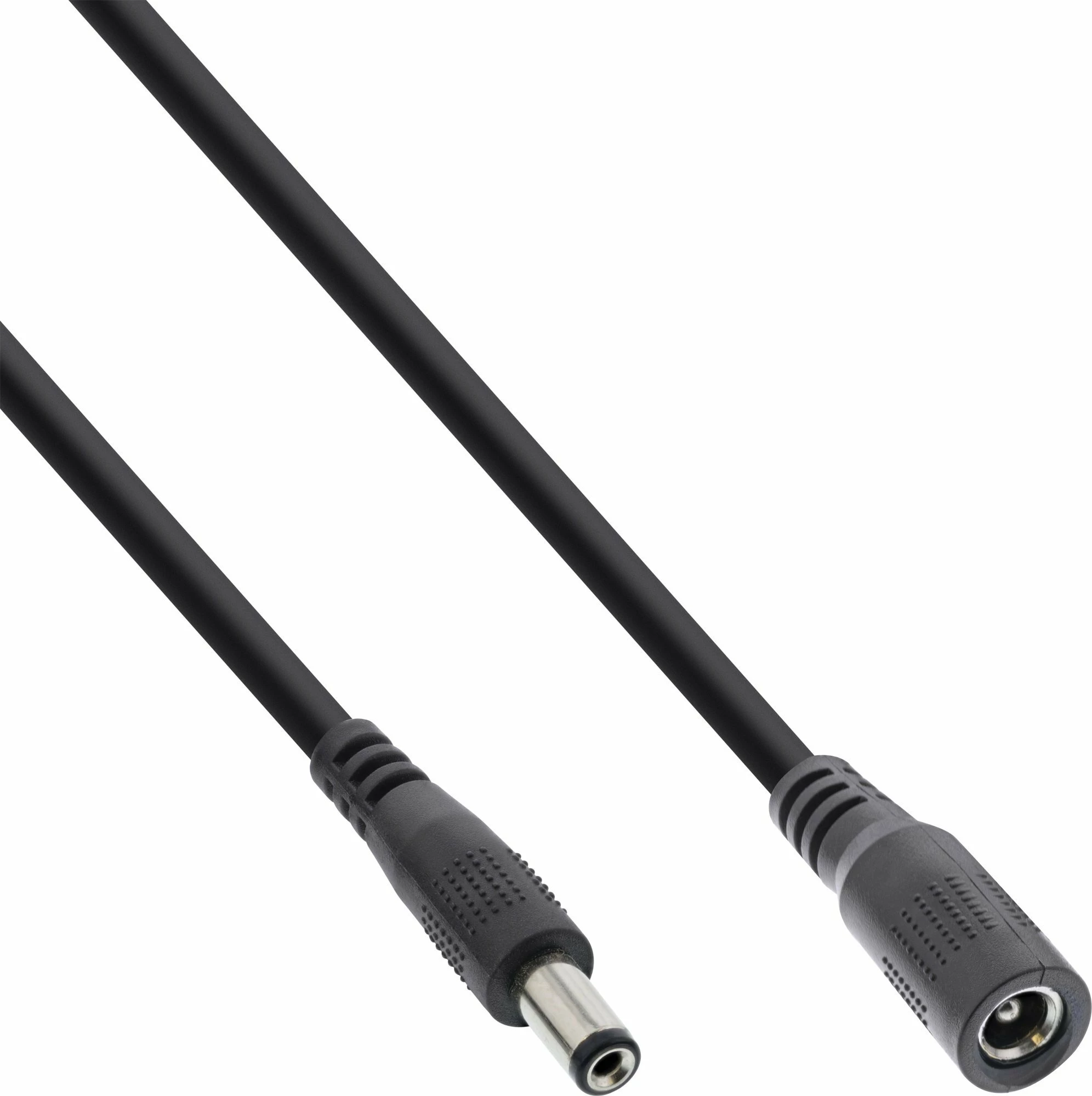 Kabllo rryme DC zgjatues InLine 26903G 5.5x2.5mm mashkull/femër 3m AWG18 12V/11.6A, e zezë