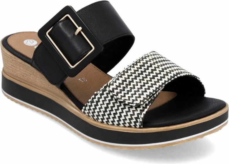 Sandale platforme për femra Remonte, të zeza