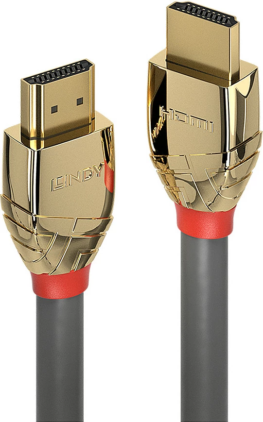 Kabllo HDMI LINDY Gold Line High Speed 5m, Gold