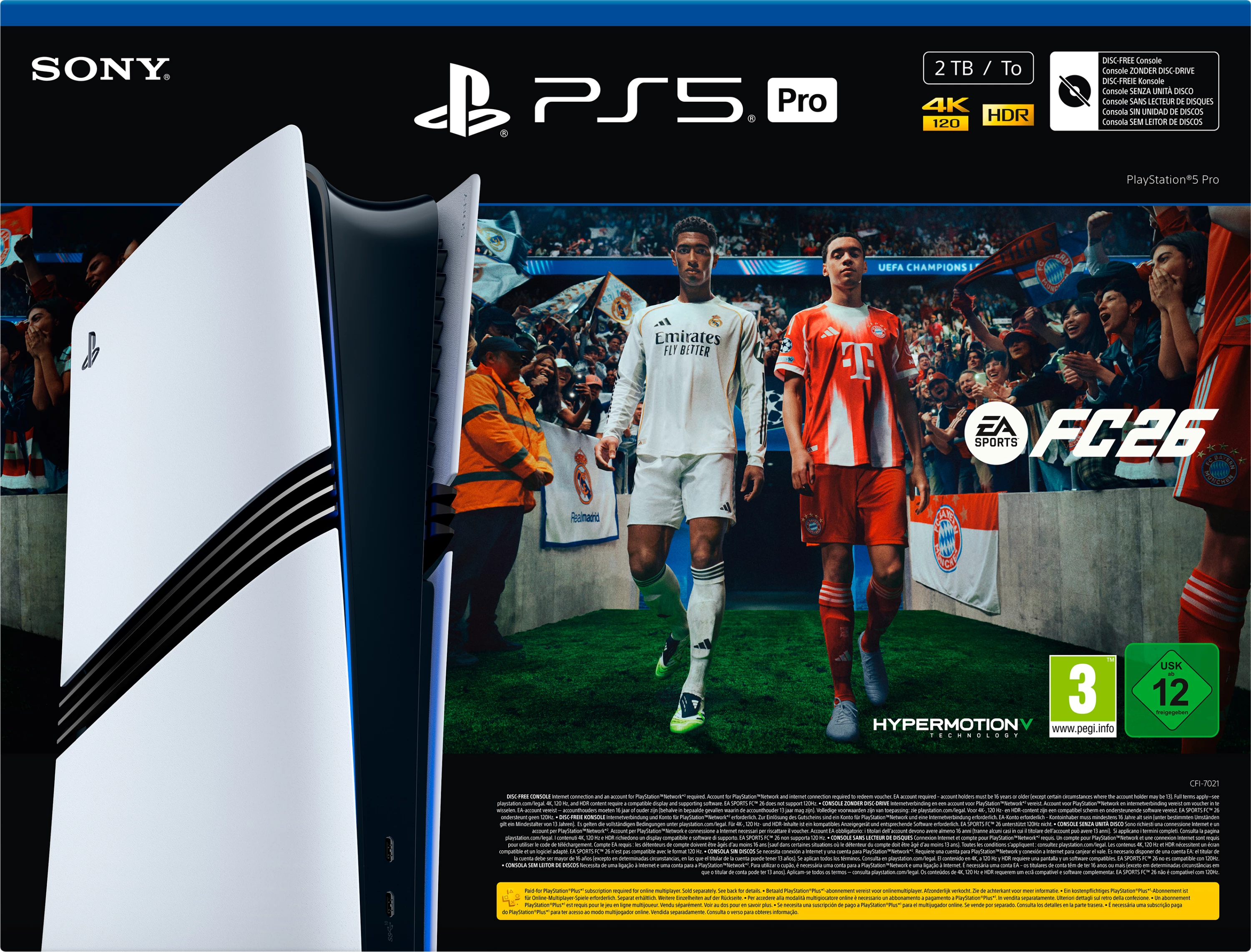 Konzolë Sony PS5 Pro Digital 2TB e bardhë + FC 26 EU