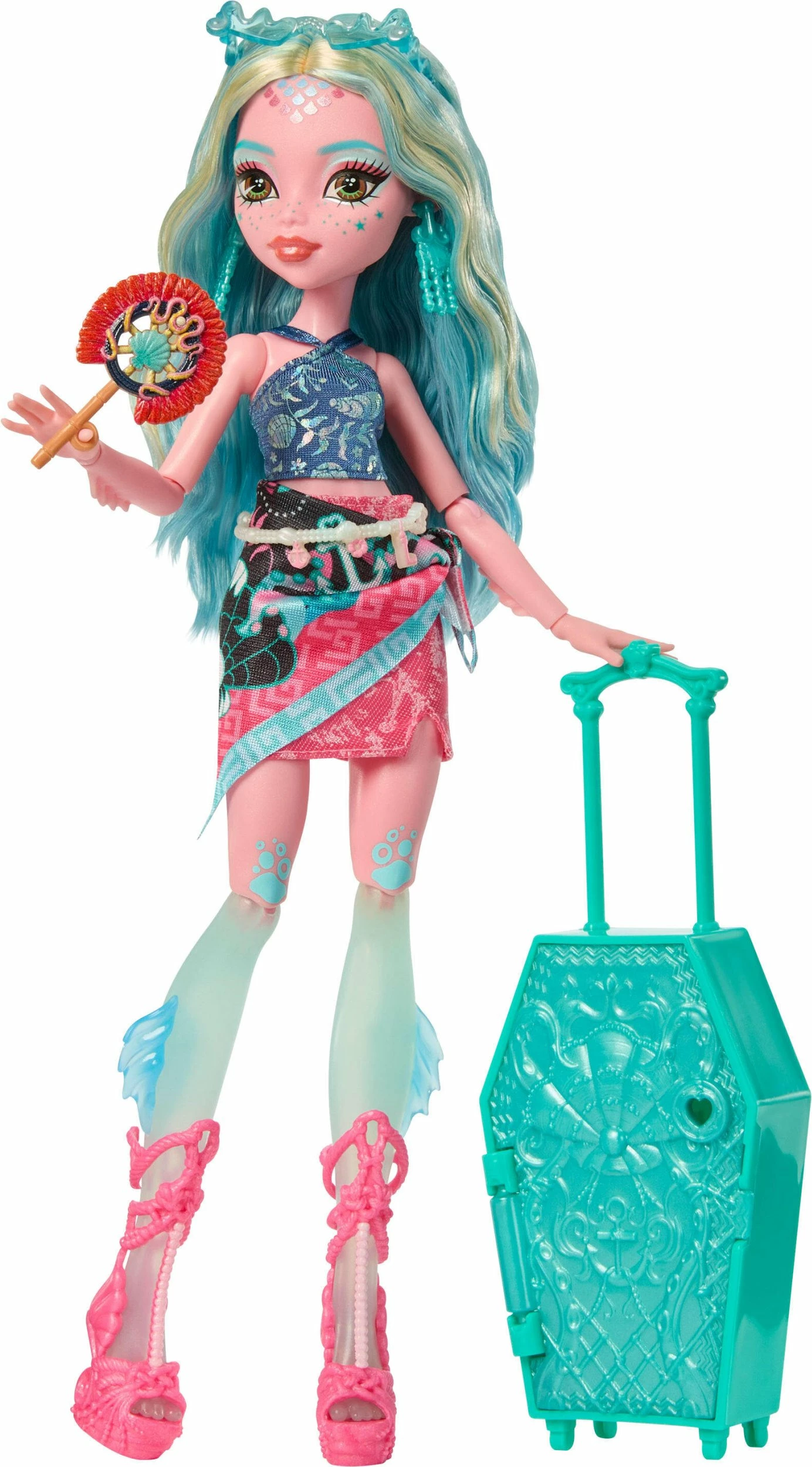 Kukull Monster High Scare Secrets Series 7 Lagoona Blue JDR51, 32.8 cm, vjollcë, set 1 copë