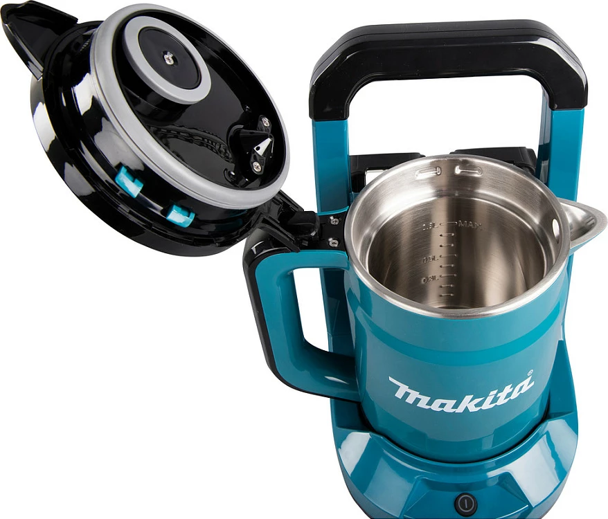 Zierëse uji me bateri Makita DKT360Z, 0.8L, pa kabllo, zi/kaltër