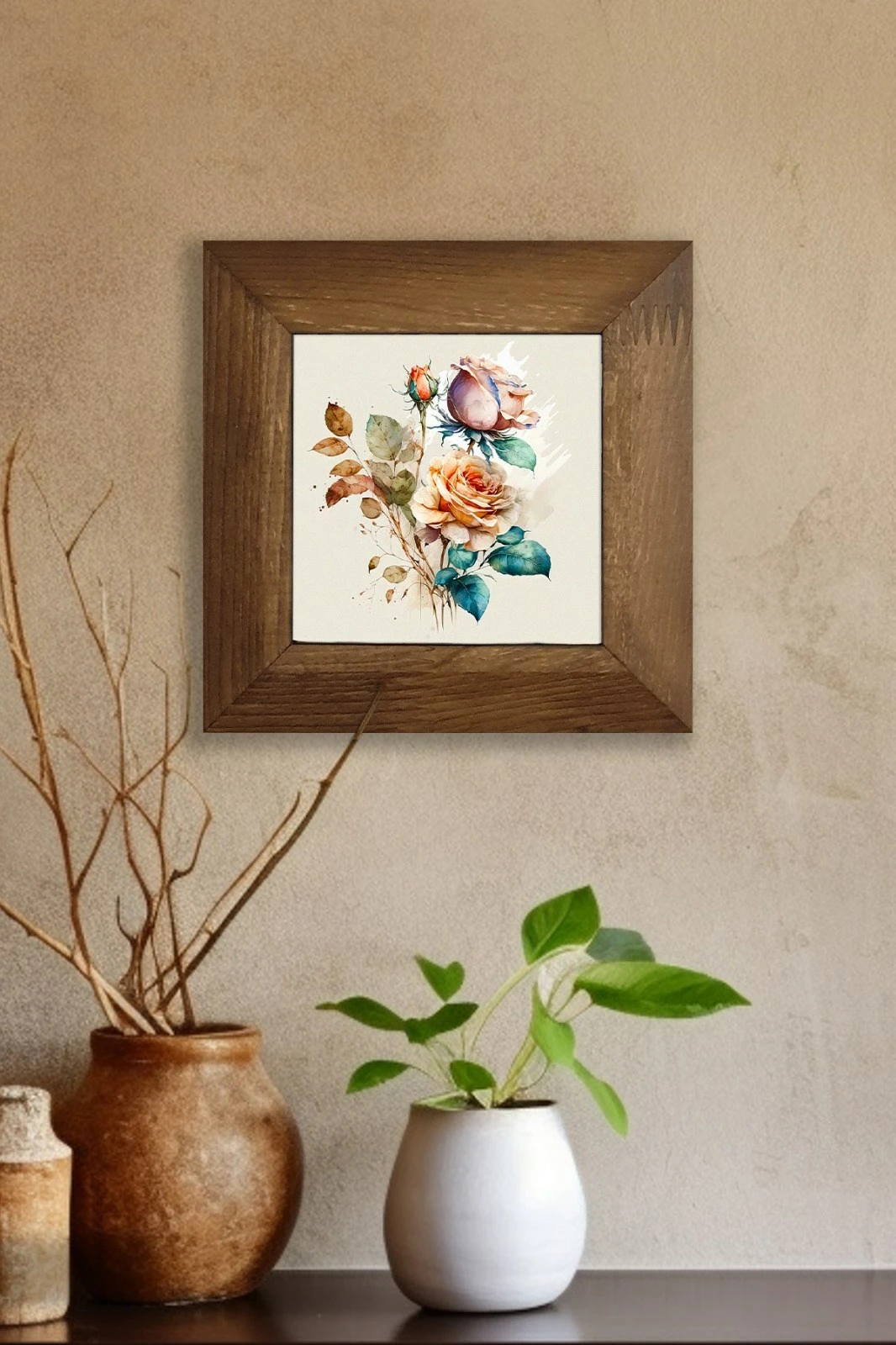 Pikturë dekorative me kornizë, shumëngjyrëshe, Artvessakaro4