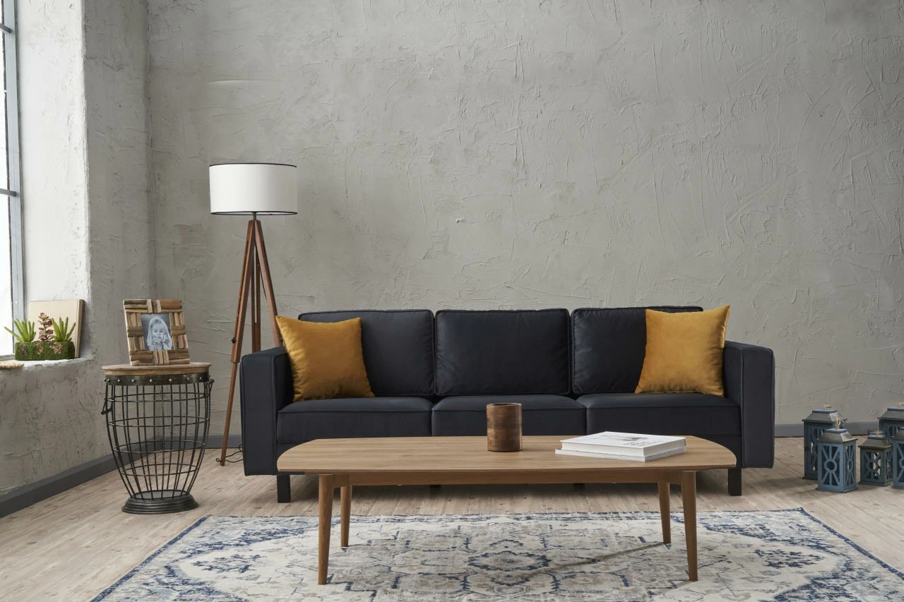 Divan treshe Atelier del Sofa, kadife Kale, antracit