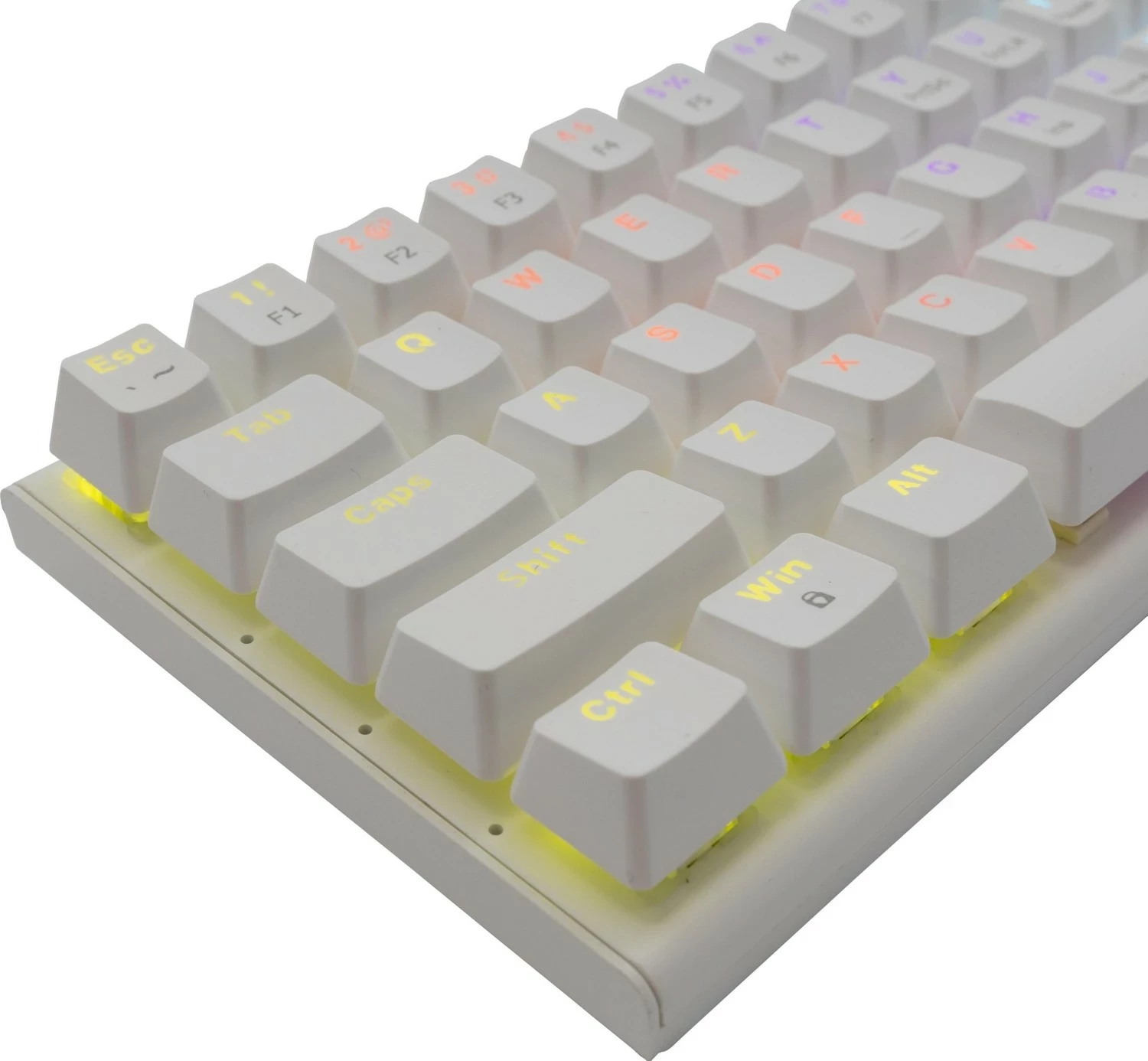 Tastierë mekanike White Shark Wakizashi GK-002221, 65%, RGB, red switch, e bardhë