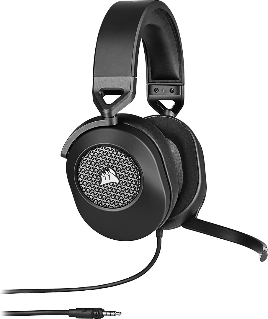 Kufje gaming Corsair HS65 Surround Carbon, me mikrofon, lidhje me kabllo, USB/3.5mm, e zezë
