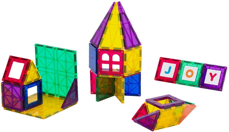 Set magnetik lodrash Playmags 165, 32 pjesë, shumëngjyrëshe