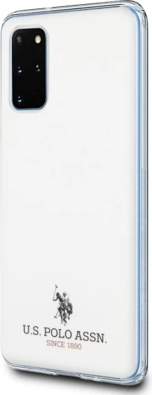 Mbështjellës U.S. Polo Assn. USHCS67TPUWH Shiny për Samsung Galaxy S20+, i bardhë