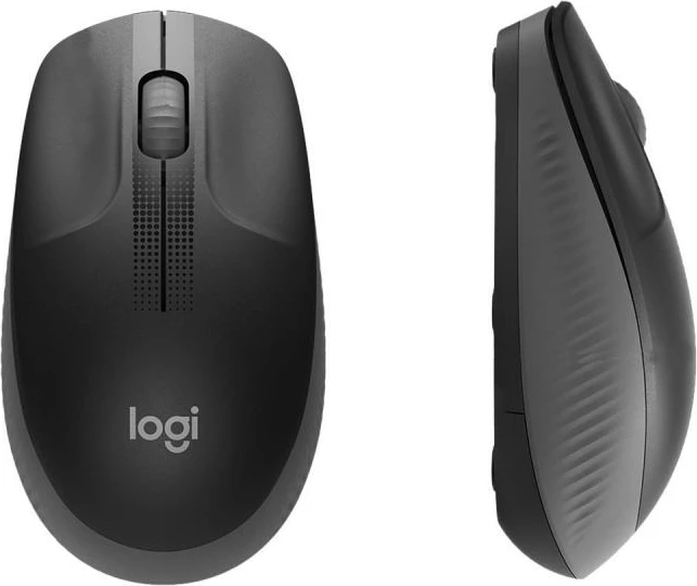 Maus wireless Logitech M190 (910-005905), me receiver USB, e zezë