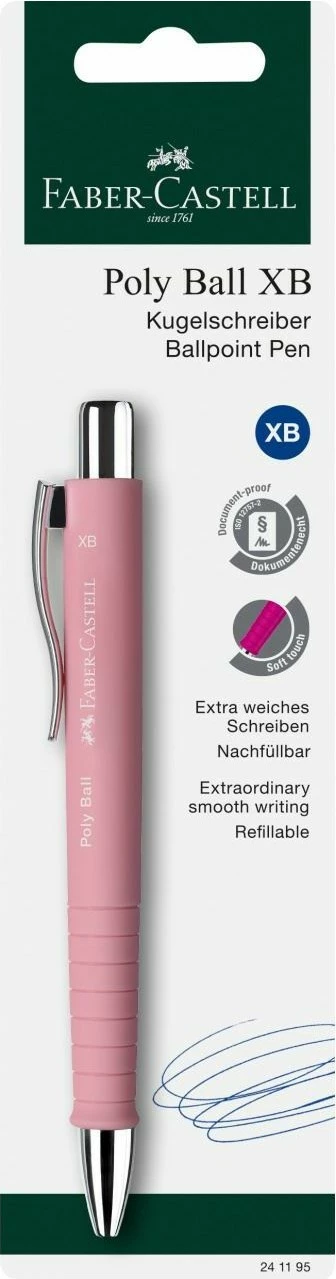 Stilolaps Faber-Castell 241195, Clip, Poly Ball, Extra Bold, ngjyrë kaltër