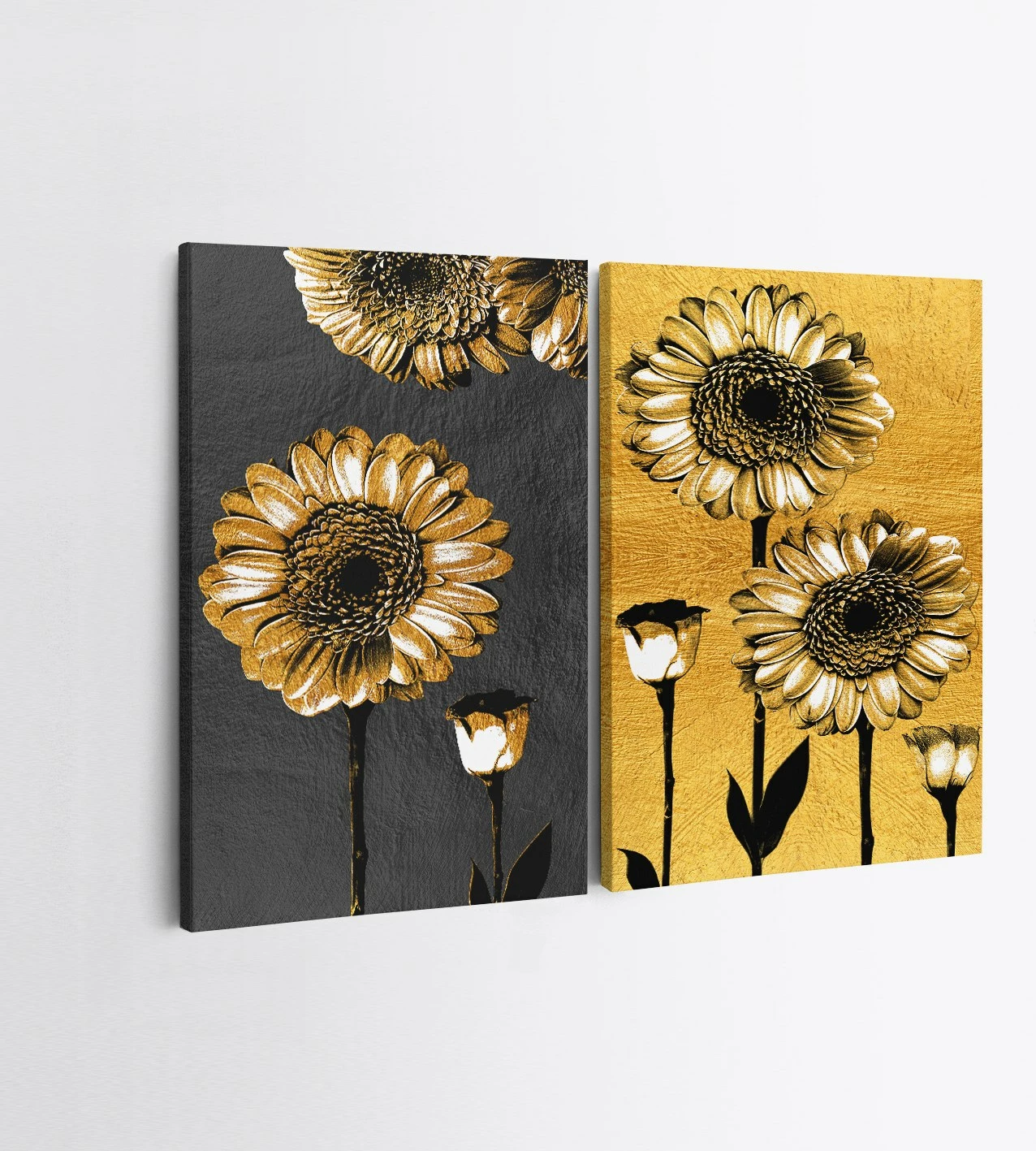 Pikturë dekorative në kanavacë (2 copë), Wallity, 2KNV4272, 50x70 cm