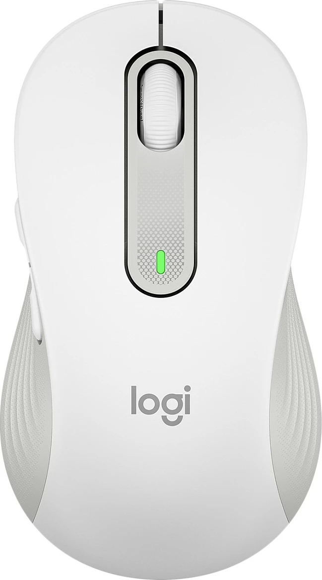 Maus Logitech Signature M650 L Wireless, Djathtas, Optik, RF Wireless + Bluetooth, 4000 DPI, Bardhë