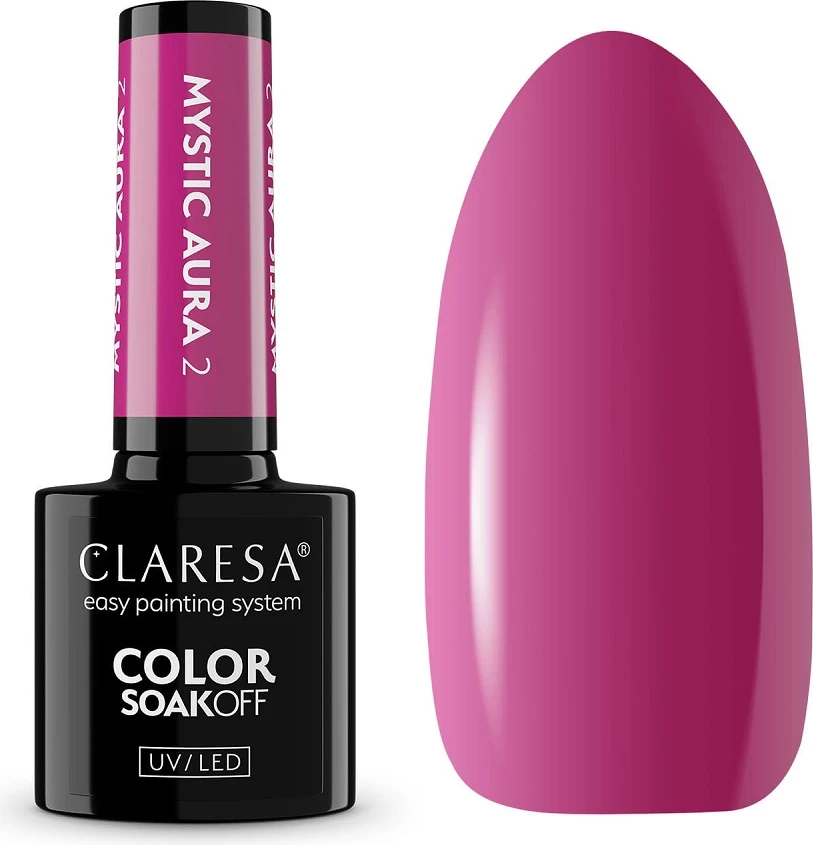 Llak për thonj për femra Claresa Mystic Aura Hybrid, 5g