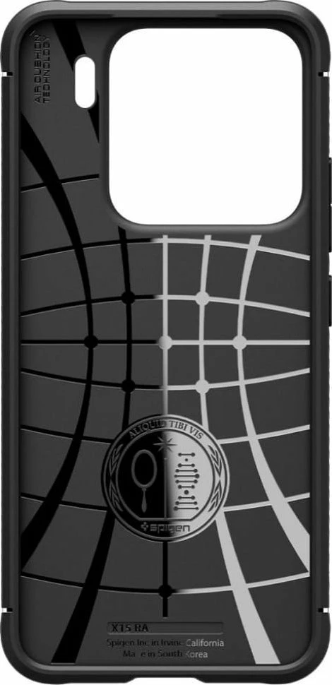 Mbështjellës Spigen Rugged Armor për Xiaomi 15, TPU, MIL-STD 810G-516.6, i zi mat