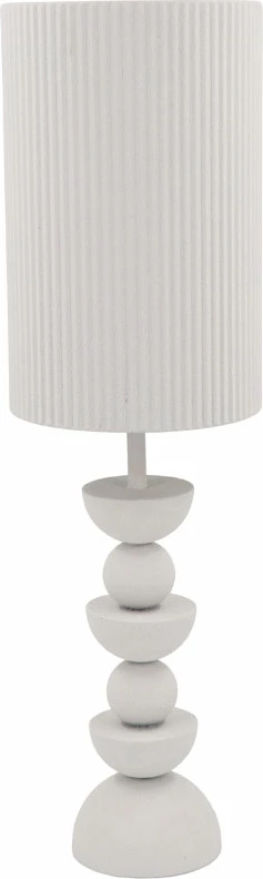 Llambë tavoline UP : DOWN 77, metalike, e bardhë, 22x22x77cm