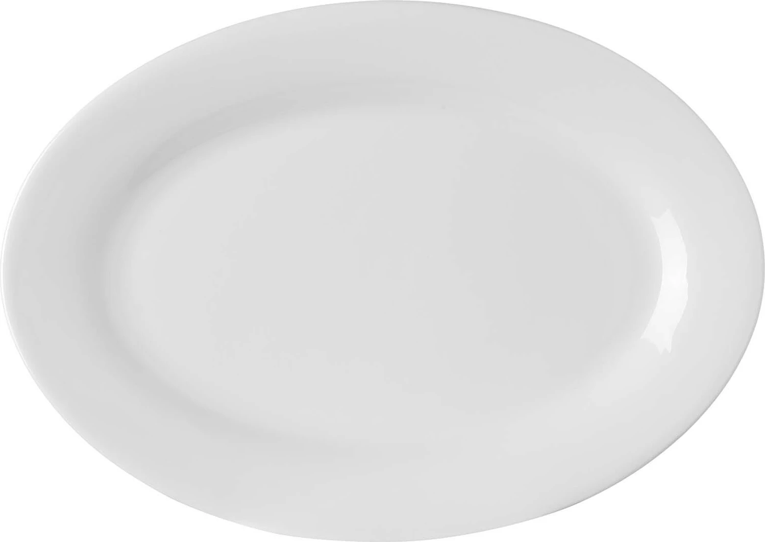 Pjatë servimi ovale Fine Dine Pure Bianco 220x160 mm, e bardhë, set 6 copë