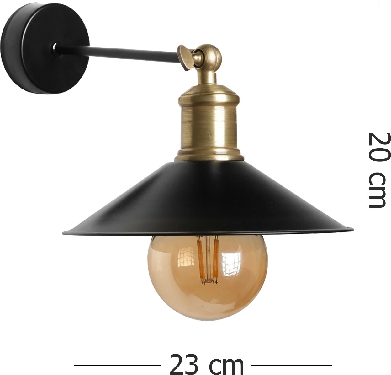 Aplik murit Opviq, kapak metali Emma, ngjyrë e zezë
