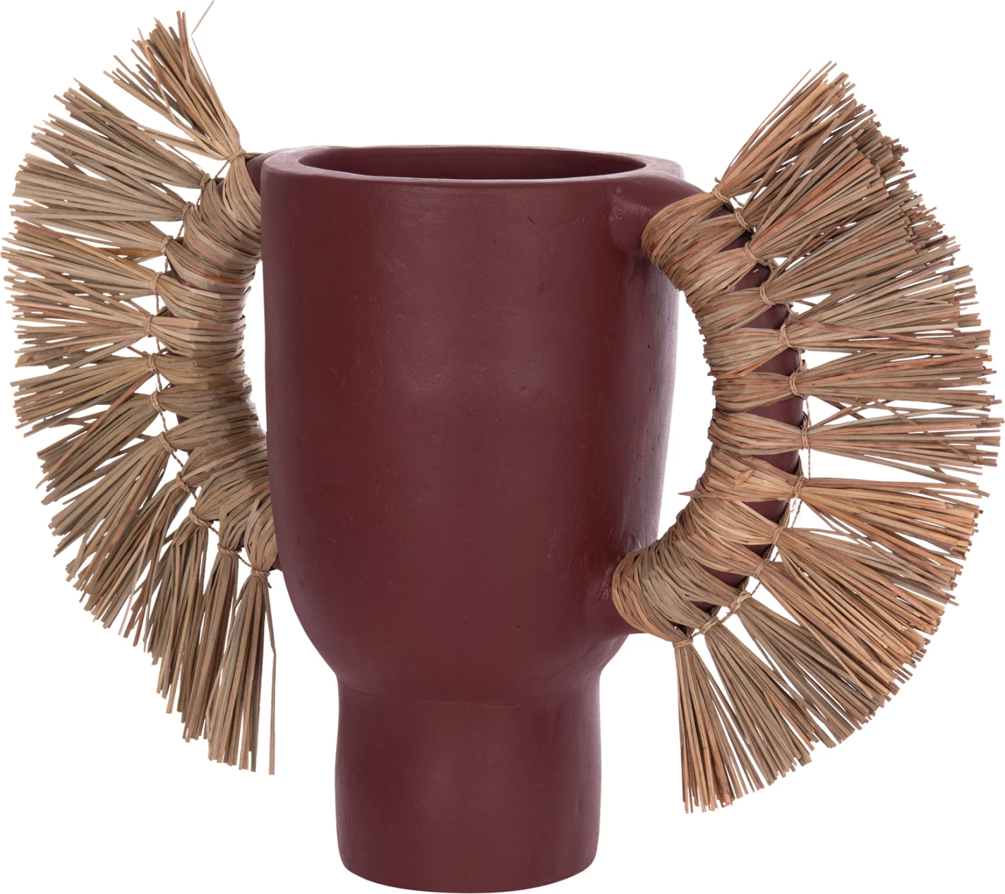 Vazo dekorative tavoline ALICA, terrakotë, ngjyrë kafe e errët, 64x22x38cm