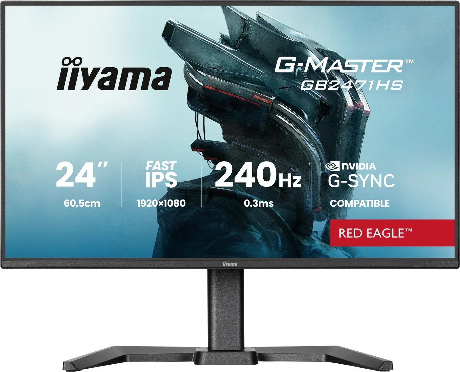 Monitor iiyama G-Master GB2471HS-B1 Red Eagle 23.8", 240Hz, Full HD, Fast IPS, i zi