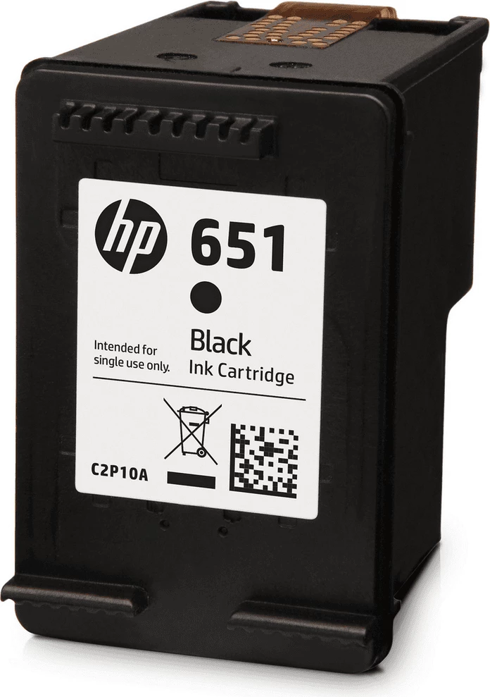 Kartushë boje, HP, 651 C2P10AE, standard, rendiment 600 faqe, e zezë