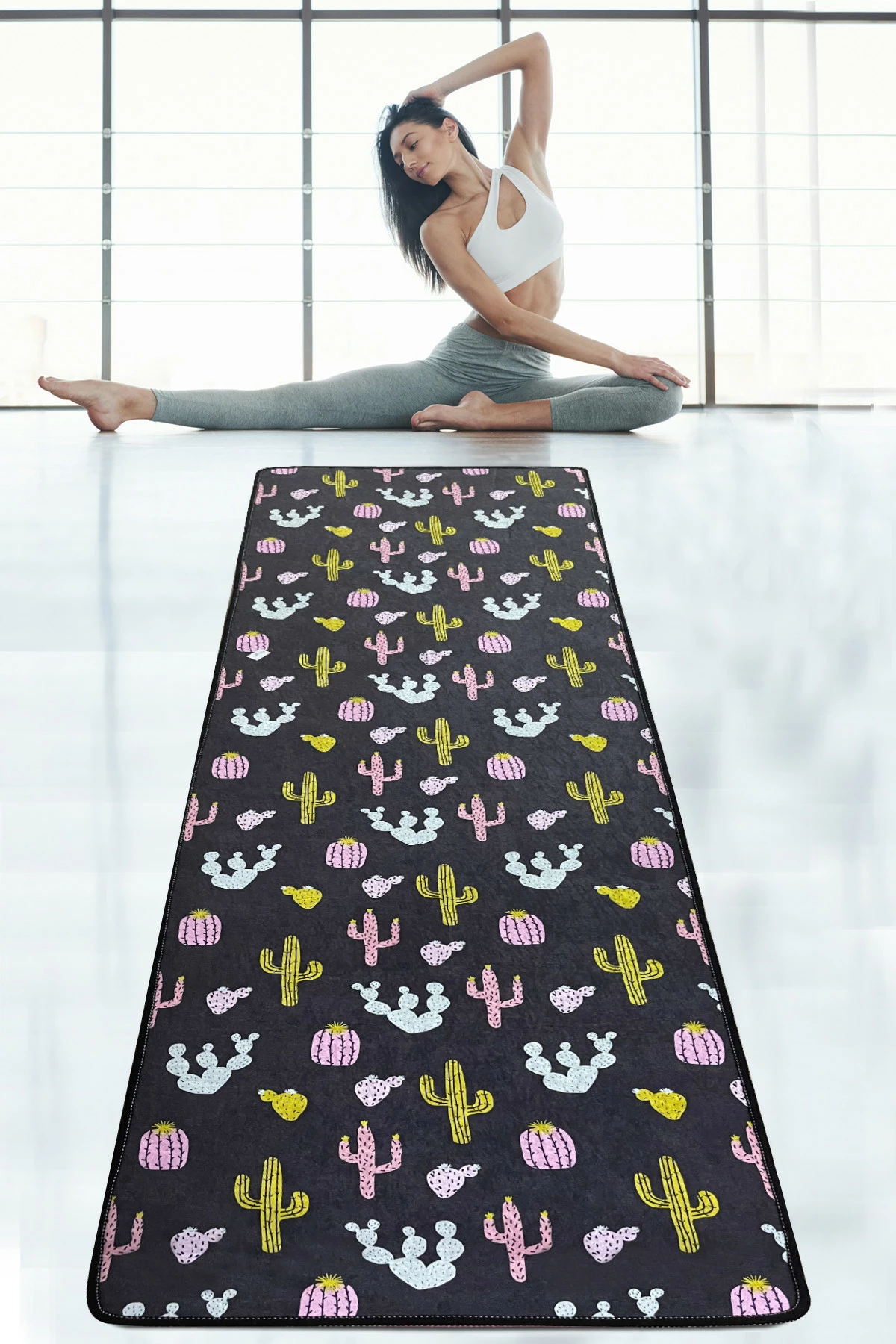 Qilim yoga Vital And Vivid, Opuntia Djt, shumëngjyrësh, 60x200cm
