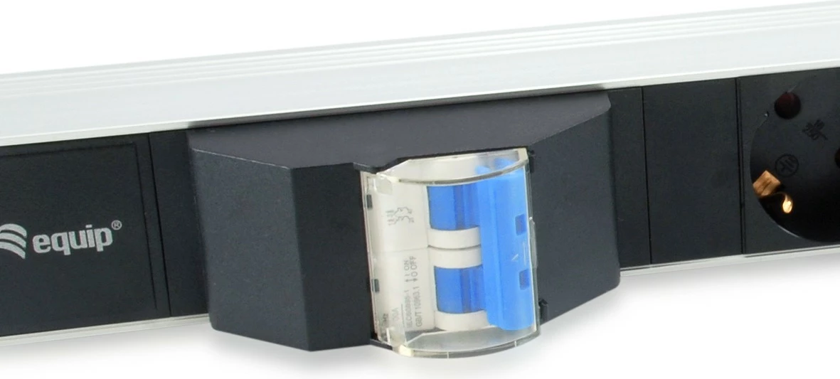 PDU bazik Equip 333312, 1U, 6 dalje, alumini, zi