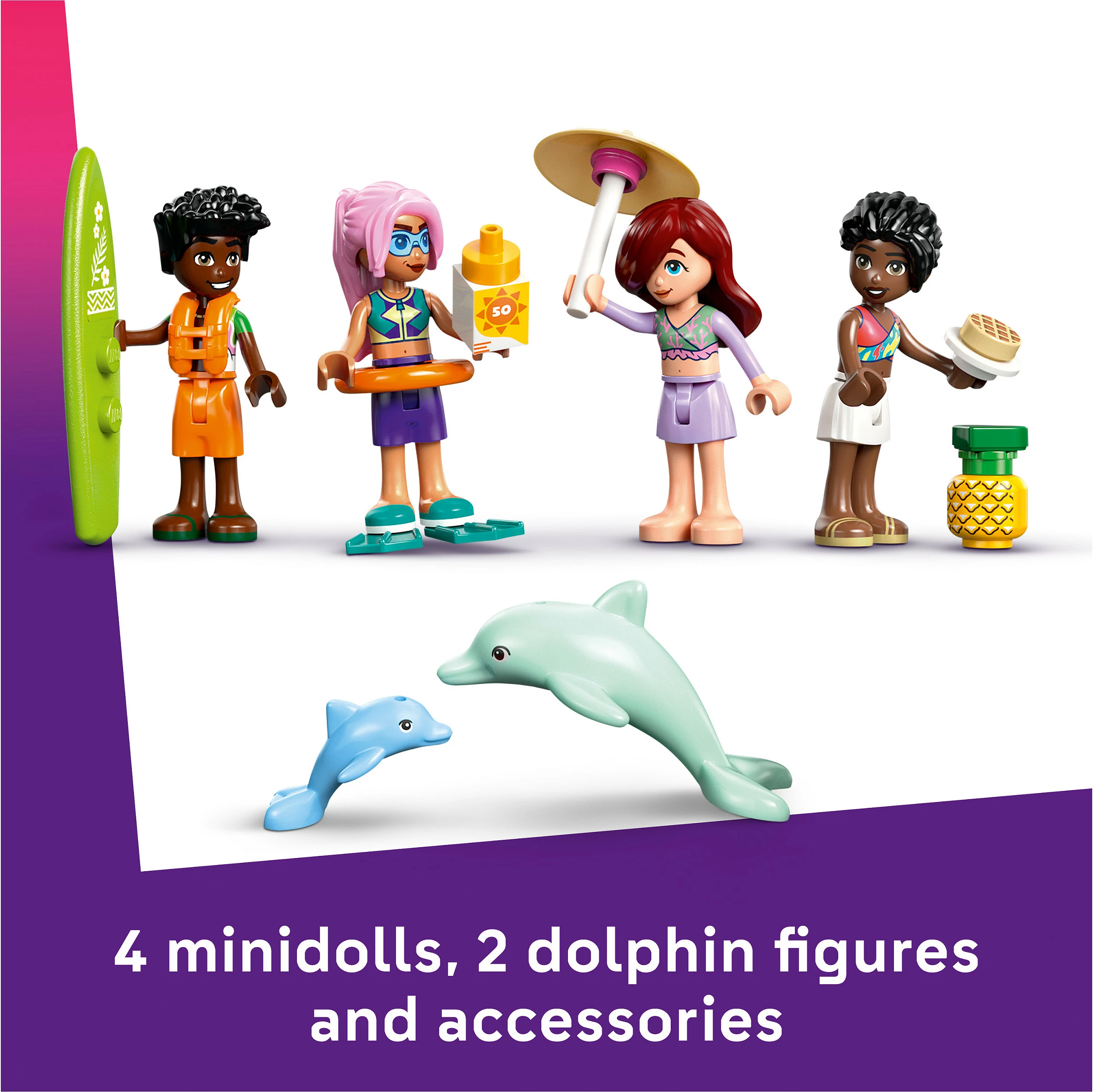 Set ndërtimi LEGO Friends 42664 Travel Boat Adventure, 685 pjesë, 8+, shumëngjyrësh