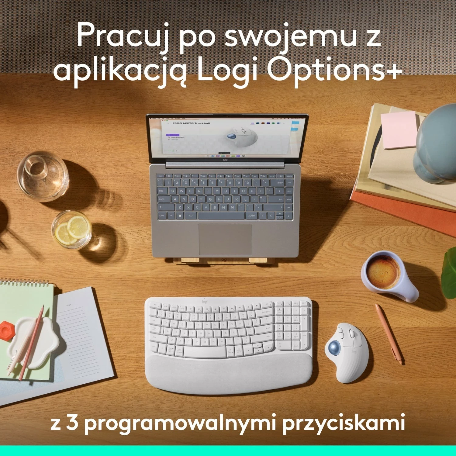 Maus ergonomik Logitech M575S, i bardhë