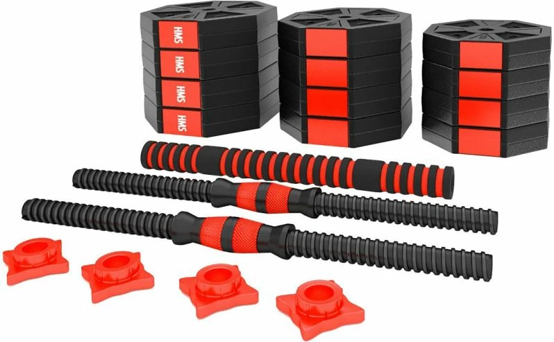 Set pesha dore dhe shufër HMS, uniseks, të kuqe/zeza