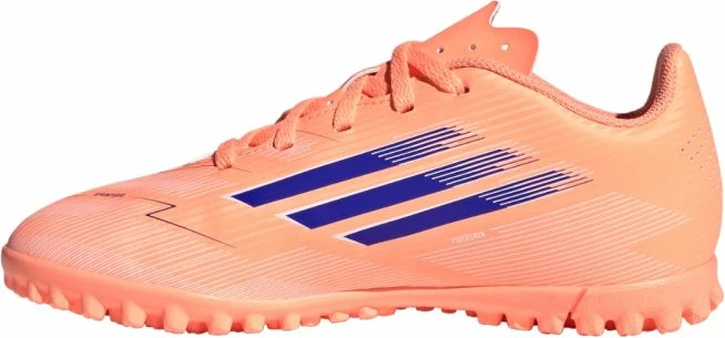 Atlete futbolli për fëmijë adidas F50, coral