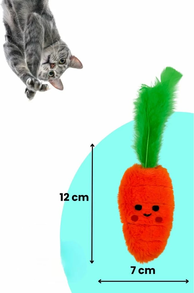 Lodra për mace, lepur dhe karotë, Paws & Whiskers, Miyav 1021, set 2 copë