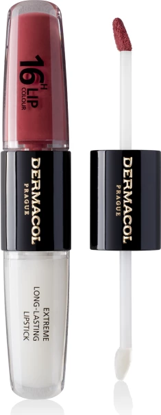 Buzëkuq i lëngshëm Dermacol 16H Longlasting, No.35, 4ml+4ml