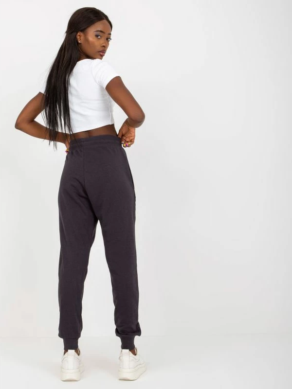 Pantallona sportive BASIC FEEL GOOD, grafit [Madhësia: S]