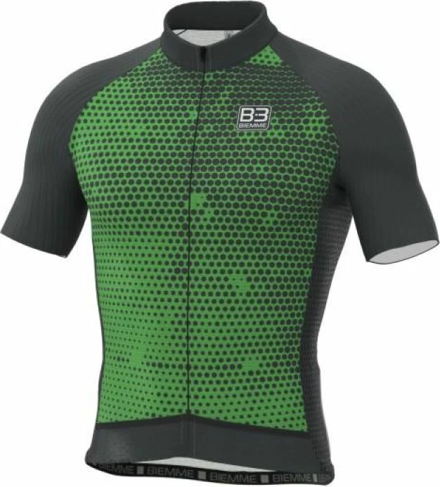 Fanellë çiklizmi Biemme, e zezë dhe e gjelbër